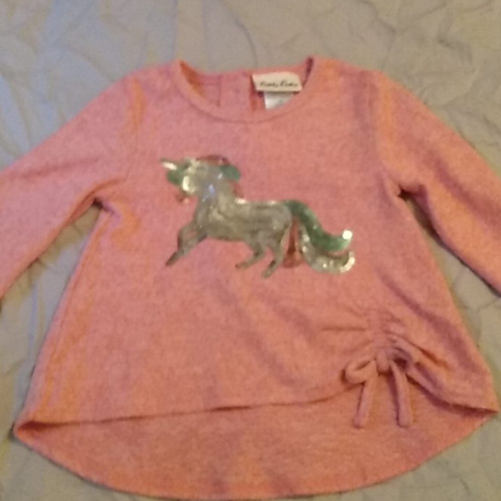 A unicorn long sleeve size 12 month and tights 5